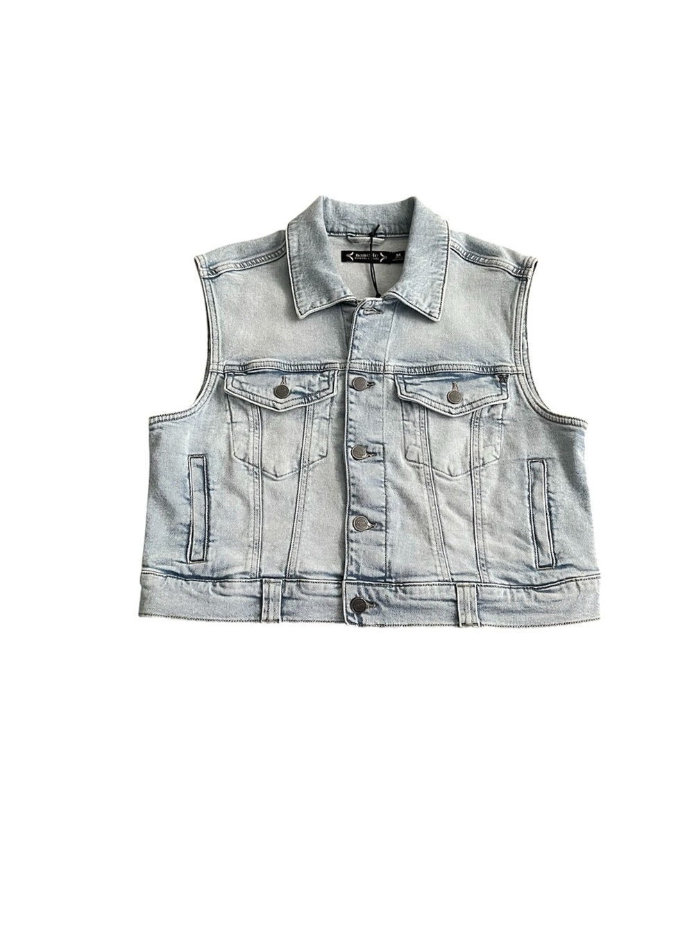 NEW Nanette Lepore sleeveless denim vest jacket - medium